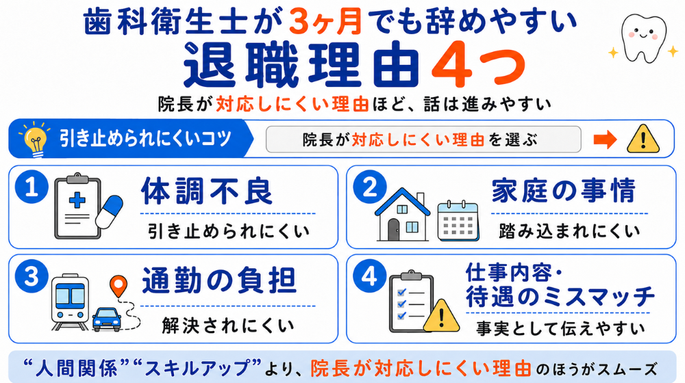 よくある退職理由の図解